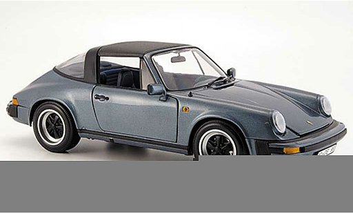 Porsche 911 Targa 1/18 Minichamps carrera blue grey 1983 diecast model cars