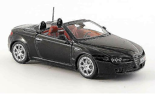 Alfa Romeo Spider Brera cabriolet 1/43 Minichamps black 2007 diecast model cars