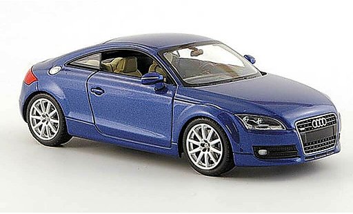 Audi TT coupe 1/43 Minichamps blue-met. 2006 diecast model cars