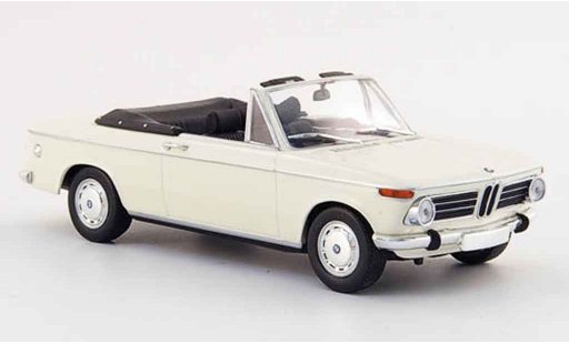 Bmw 2002 Cabriolet Baur 1/43 Minichamps Ti Convertible white 1971 diecast model cars