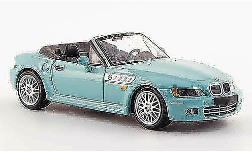 Bmw Z3 roadster 1/43 Minichamps turquoise 1999 diecast model cars