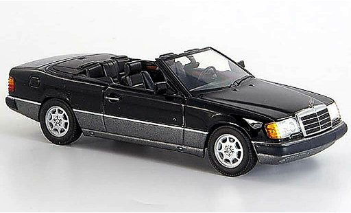 Mercedes 300 Coupe 1/43 Minichamps 24 Convertible black geoffnetes hood 1990 diecast model cars
