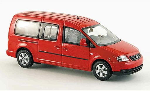 Volkswagen Caddy Maxi 1/43 Minichamps shuttle red 2007 diecast model cars