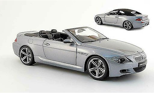 Bmw M6 Cabriolet 1/18 Kyosho E64 grey 2005 diecast model cars