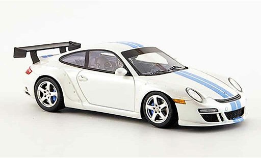 RUF RGT Base 1/43 Spark white avec blue stripes 2007 diecast model cars