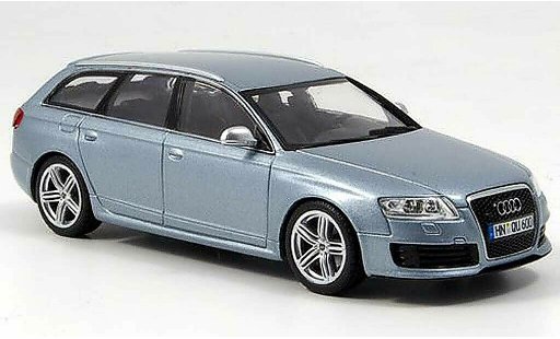 Audi RS6 avant 1/43 Minichamps grey blue 2008 diecast model cars