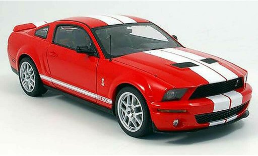 Shelby GT 500 Base 1/18 Autoart red/white diecast model cars