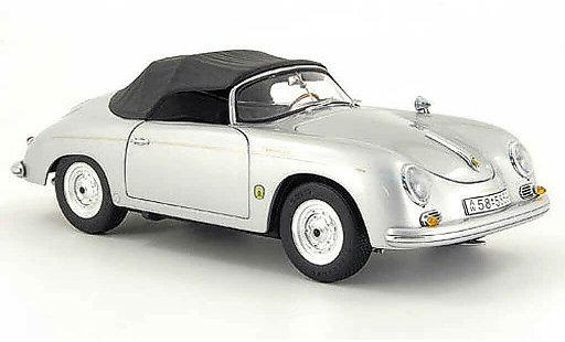 Porsche 356 Speedster 1/18 Schuco grey diecast model cars