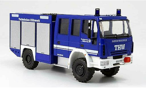 Magirus HLF 20 Base 1/43 Schuco Iveco 16 THW Rustwagen Facelift diecast model cars