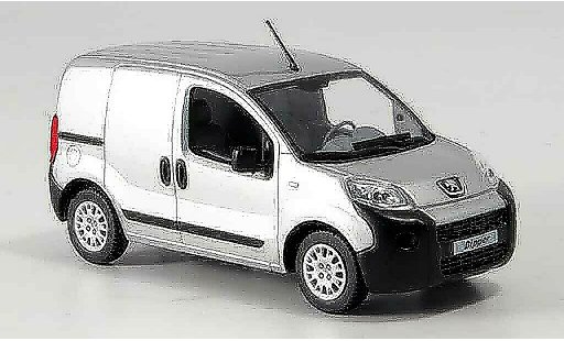 Peugeot Bipper Kasten 1/43 Norev van grey metallisee 2007 diecast model cars