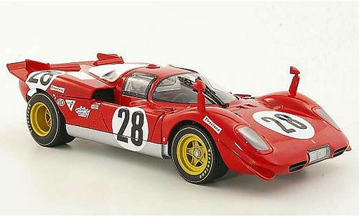 Ferrari 512 S 1/18 Hot Wheels No.28 Scuderia N.A.R.T. Andretti / Merzario / Ickx 24h Daytona 1970 diecast model cars