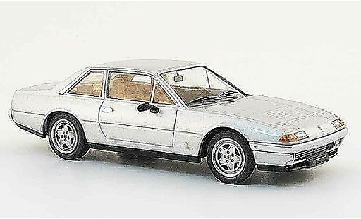 Ferrari 412 Coupe 1/43 Hot Wheels Elite grey metallisee 1985 diecast model cars