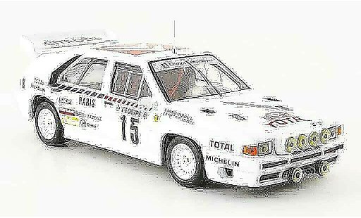 Citroen BX 4TC 1/43 IXO no.15 rallye monte carlo 1986 diecast model cars