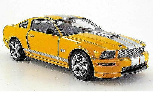 Shelby GT Base 1/18 Autoart orange avec bandes greys 2007 diecast model cars