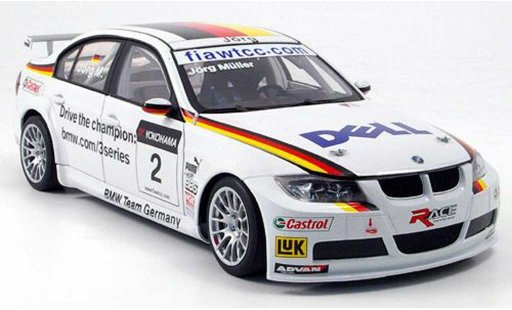 Bmw 320 WTCC 1/18 Autoart E90 si no.2 team germany j.muller 2007 diecast model cars