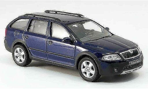 Skoda Octavia Combi 1/43 Abrex scout blue diecast model cars