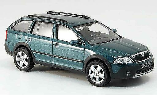 Skoda Octavia Combi 1/43 Abrex scout green diecast model cars