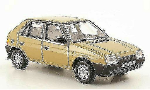 Skoda Favorit 136L 1/43 Abrex brown 1987 diecast model cars