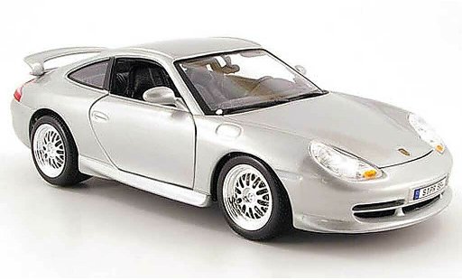 Porsche 911 GT3 1/18 Burago grey metallisee 1997 diecast model cars