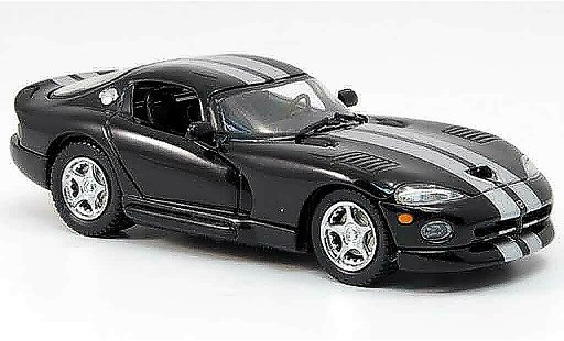 Dodge Viper GTS 1/43 Eagle Coupe black avec grey metalliseenen stripes 1999 diecast model cars