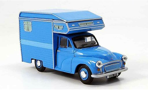 Morris Minor Van 1/43 Oxford Camper blue Wohnmobil diecast model cars