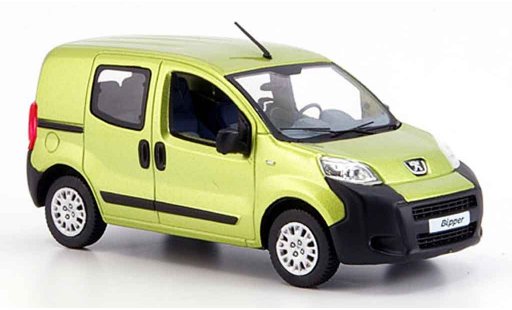 Peugeot Bipper Tepee 1/43 Norev yellow avec fenstern 2007 diecast model cars