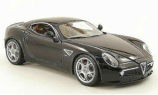 Alfa Romeo 8C competizione 1/18 Burago black 2003 diecast model cars