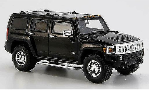 Hummer H3 Base 1/43 Spark black 2006 diecast model cars