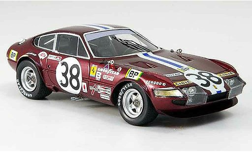 Ferrari 365 GTB/4 1/43 Red Line no.38 jarier buchet neunter le mans 1972 diecast model cars