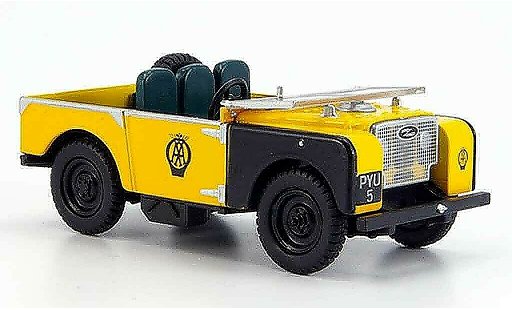 Land Rover 80 Base 1/43 Oxford yellow black AA diecast model cars