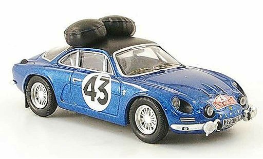 Alpine A110 1600 s 1/43 Trofeu 1600S No.43 Rally Monte Carlo 1968 Larrousse/Callewaert diecast model cars