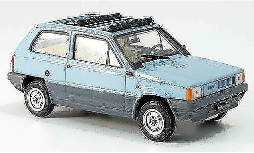 Fiat Panda 45 1/43 Brumm blue geoffnetes Doppelfolding roof 1981 diecast model cars