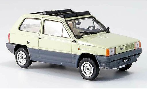 Fiat Panda 45 1/43 Brumm beige geoffnetes Doppelfolding roof 1981 diecast model cars