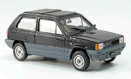 Fiat Panda 45 1/43 Brumm black avec capote Doppelfolding roof 1981 diecast model cars
