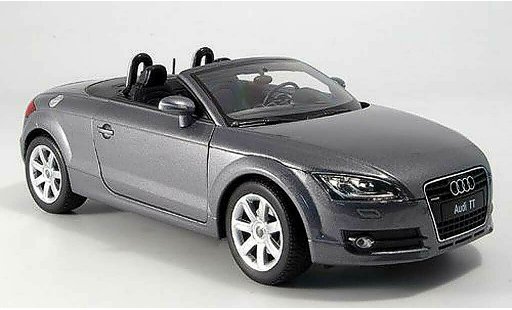 Audi TT roadster 1/18 Welly grey diecast model cars