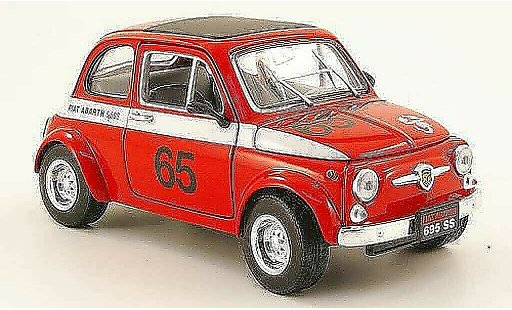 Fiat 500 Abarth 1/18 Mondo Motors 695ss red no.65 diecast model cars