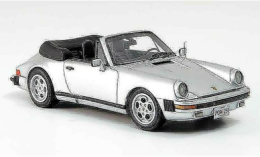 Porsche 911 Cabriolet 1/43 Neo Carrera Convertible grey metallisee US Version 1985 diecast model cars