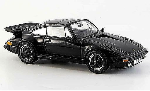Porsche 911 Turbo 1/43 Neo SE Flatnose black 1987 diecast model cars