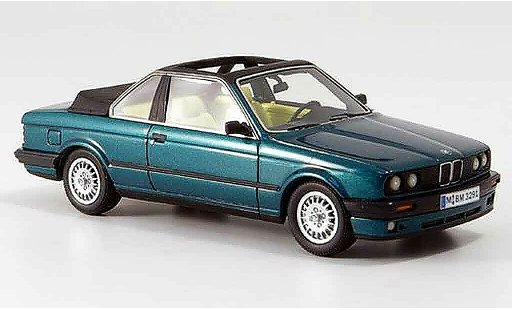 Bmw 320 Baur Cabriolet 1/43 Neo E30 i (E 30) Convertible green 1986 diecast model cars