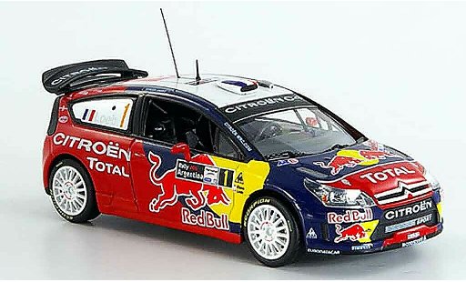 Citroen C4 WRC 2008 1/43 Norev red bull argentine diecast model cars