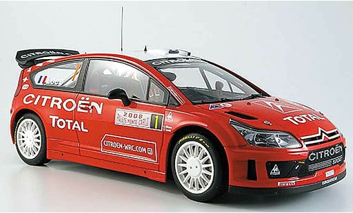 Citroen C4 WRC 1/18 Autoart loeb/ elena noo.1 rallye monte carlo 2008 diecast model cars