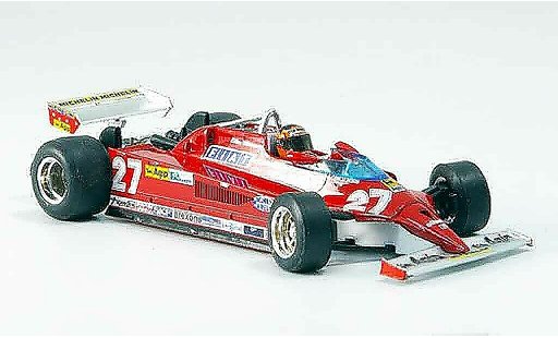 Ferrari 126 CK 1/43 Brumm no.27 gilles villeneuve 25 jahre diecast model cars