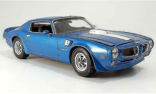 Pontiac Firebird 1972 1/18 Welly trans am blue diecast model cars