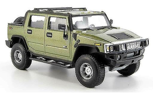 Hummer H2 SUT 1/43 Cararama green diecast model cars