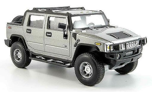 Hummer H2 SUT 1/43 Cararama grey metallisee diecast model cars
