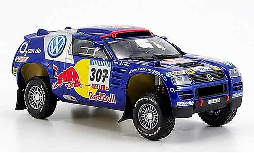Volkswagen Touareg Dakar 1/43 Minichamps no.307 paris 2005 diecast model cars