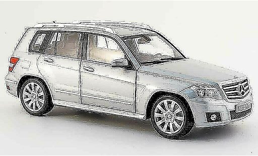 Mercedes Classe GLK Base 1/18 Minichamps (x 204) grey sport 2008 diecast model cars