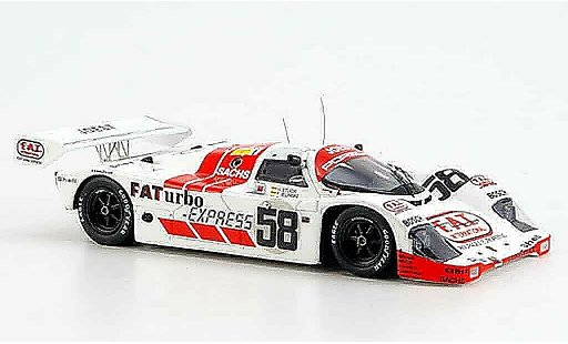 Porsche 911 1991 1/43 Spark No.58 Joest Siebter 24h Le Mans diecast model cars