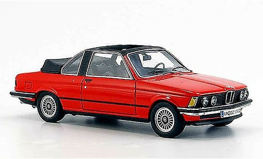 Bmw 323 baur 1/43 Neo (E21) Convertible red 1979 diecast model cars