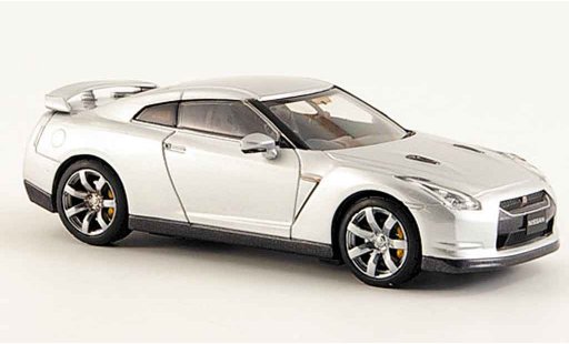 Nissan Skyline R35 1/43 Kyosho GTR grey metallisee 2008 diecast model cars